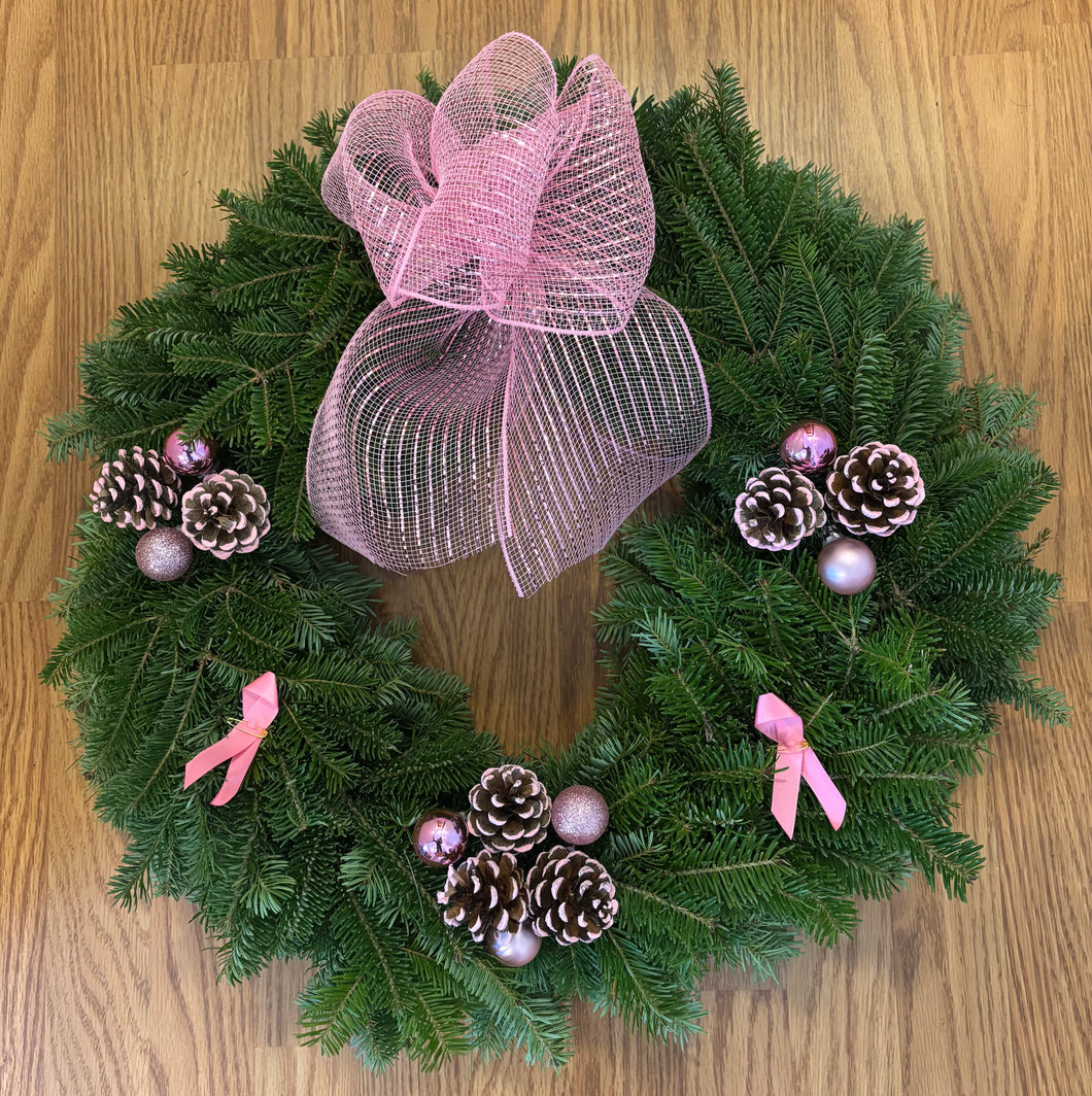 The Breast Cancer Wreath